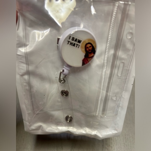 2 pack “I Saw That” Badge Reels Retractable ID Clip Holder Nurse Name Tag Badge - Picture 10 of 10